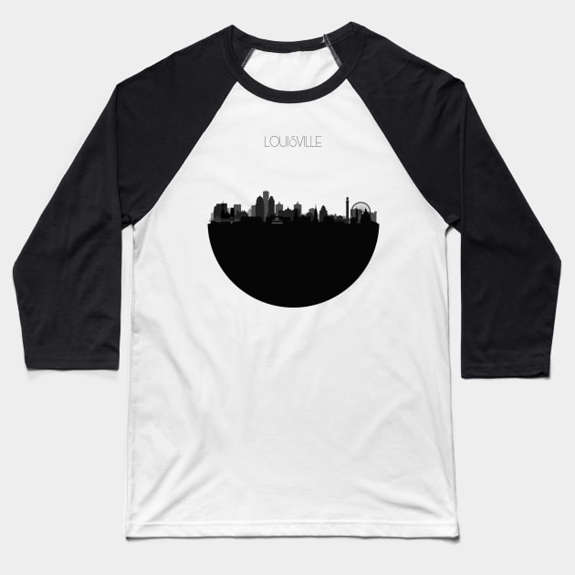 Louisville Skyline V2 Baseball T-Shirt by inspirowl